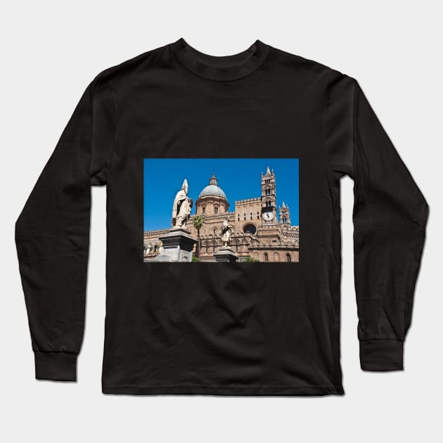 Cathedral of Palermo Long Sleeve T-Shirt by SILVA_CAPITANA